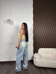 Jeans Patch Yellow