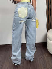 Jeans Patch Yellow