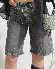 Bermuda Button Strass