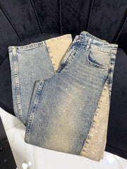 Jeans Strass Sand