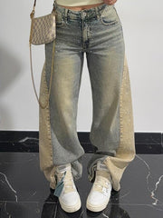 Jeans Strass Sand
