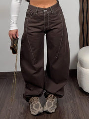 Jeans Balloon Brown