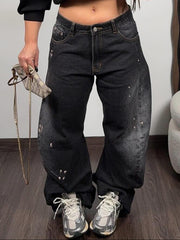Jeans Paint Black