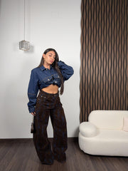 Jeans Brown Velvet