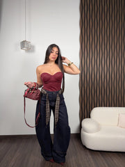 Jeans Benny Bordeaux
