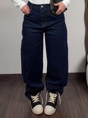 Jeans Balloon Strass MI25152