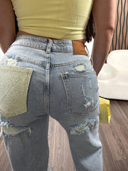 Jeans Patch Yellow